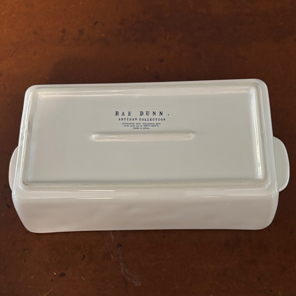 Rae Dunn White Ceramic Loaf Pan - Picture 2 of 7